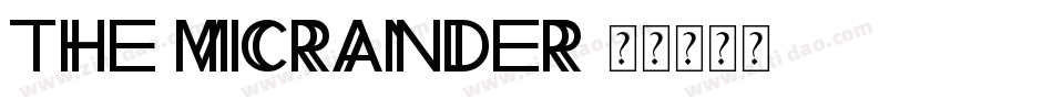 The Micrander字体转换